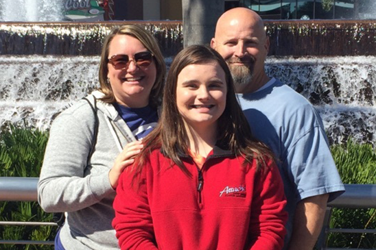 Jody with his wife, Dena, and their daughter, Malorie.